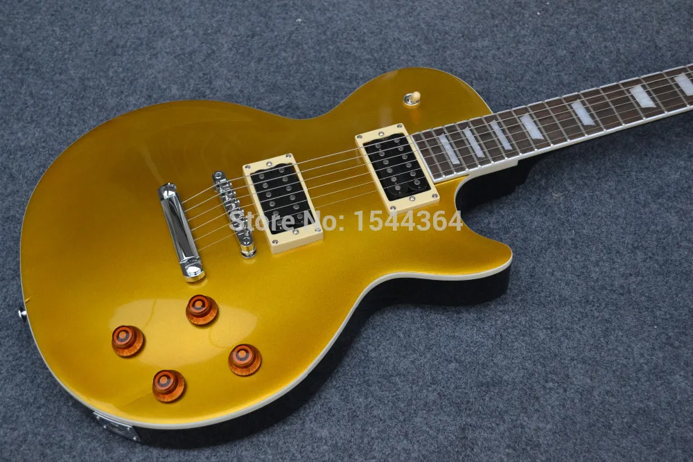 TRADITIONAL PLEK'D 50's GOLDTOP After the former gold black ELECTRIC GUITARin Guitar from