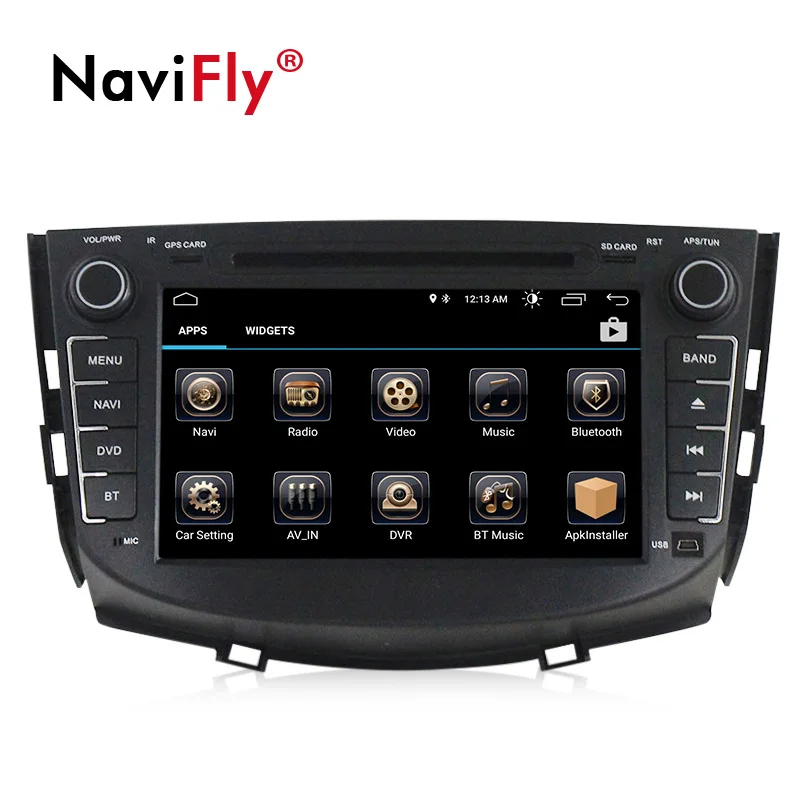 NaviFly Android 8,1 Автомагнитола gps для Lifan X60 с dvd Мультимедиа Стерео плеером 8 дюймов 2 din головное устройство 1080P HD 2 Din wifi FM