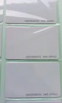 

YongKaiDa Wholesale 6000pcs/lot ISO 18000-2 64bits 125kHz RFID Blank rfid access control card TK4100 EM4100 rfid smart ID card