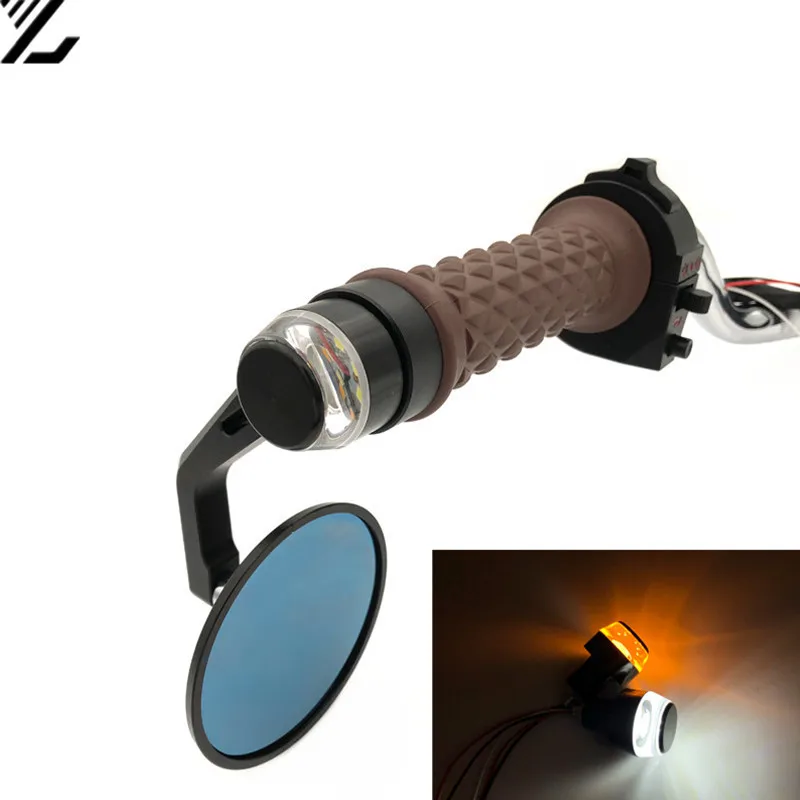 

Motorcycle turn signal retro retrofit LED turn light head end plug light direction light cafe racer motorcycle handlebar crf 230