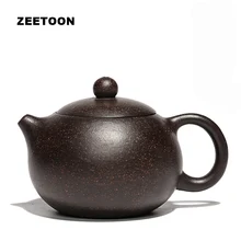 180cc аутентичный Исин Чайный горшок ручной работы Xishi горшок китайский уход за здоровьем фиолетовая глина руды черный золотой песок грязь чайный набор чайник Xi Shi