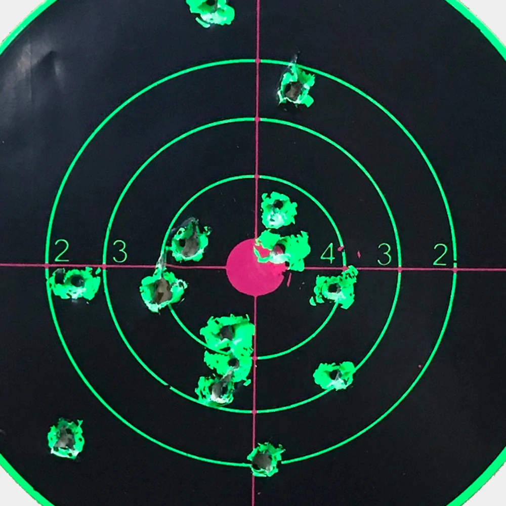 

50Pcs 14*14cm target paper Self adhesive Splatter Shooting targets Aim for Gun / Rifle / Pistol Binders
