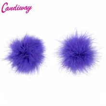 Hot Sexy Lingerie Mulheres Sedutor Pena Lantejoula Nipple Capa Pastéis Mama Pétalas Roxo Macio Para As Mulheres Intimates Acessórios