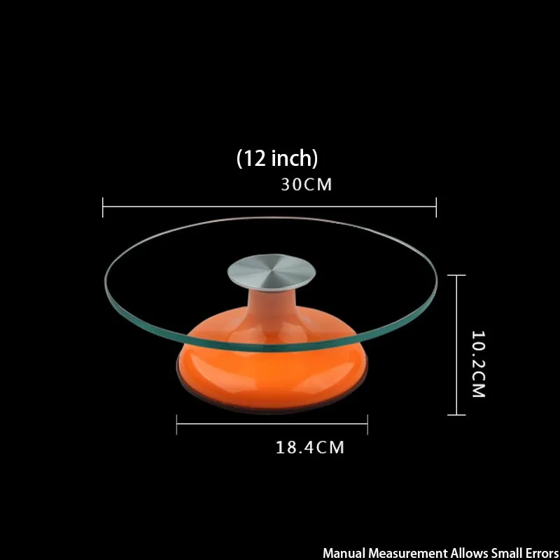 12 дюймов торт ко дню рождения инструмент пластиковый стеклянный торт проигрыватель нескользящий вращающийся стол подставка База домашний DIY инструмент выпечки Торты украшения