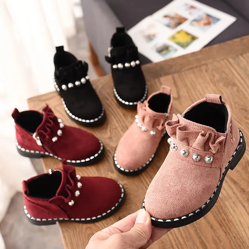 Autumn New Children's short boots For Baby Girls Leisure boot Rivet Fashion Kids Girls Martin boots for children 3-15years Autumn New Children's short boots For Baby Girls Leisure boot Rivet Fashion Kids Girls Martin boots for children 3-15years