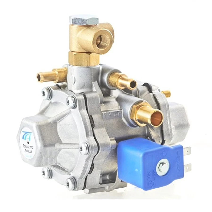 

CNG Pressure Reducer TOMASETTO Model AT12 Standard Version with Low Pressure Solenoid Valve for Sequential Injection System