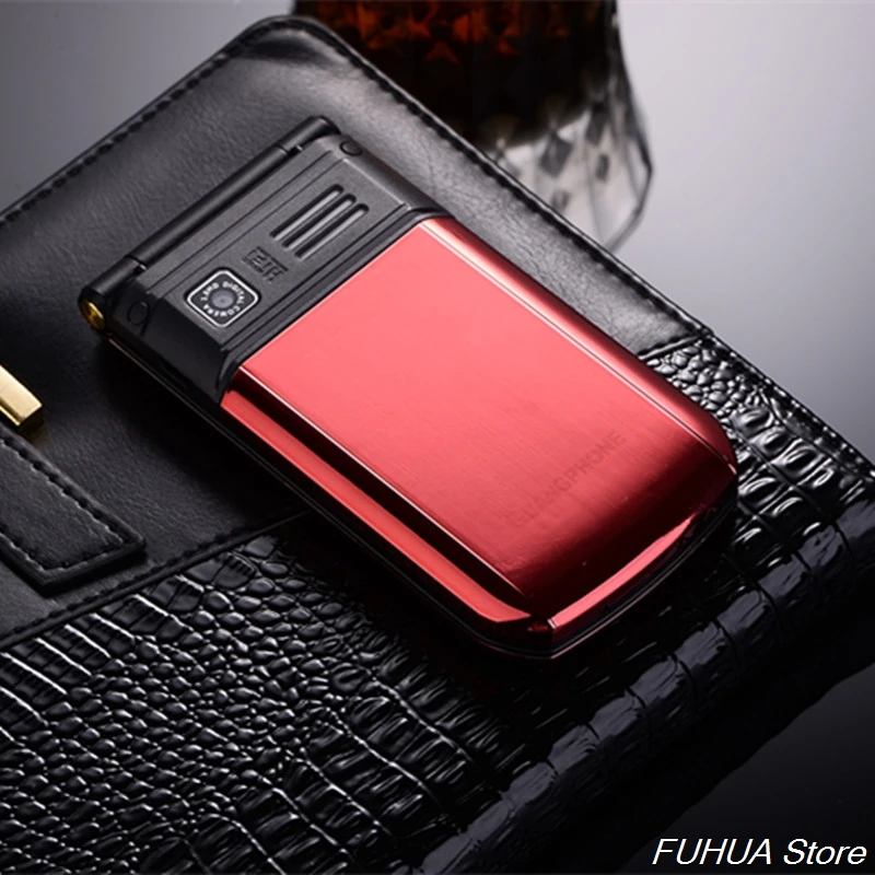 Раскладной Металлический корпус мобильного телефона E9 Dual Sim двойной экран радио 2