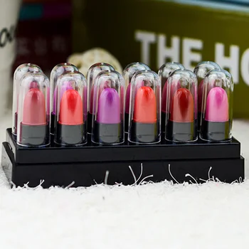 

12 Colors/set Long Lasting Matte Lipstick Lips Makeup Cosmetic Waterproof Lipsticks Matte Soft Moisturizing Lip Sticks Lip Gloss