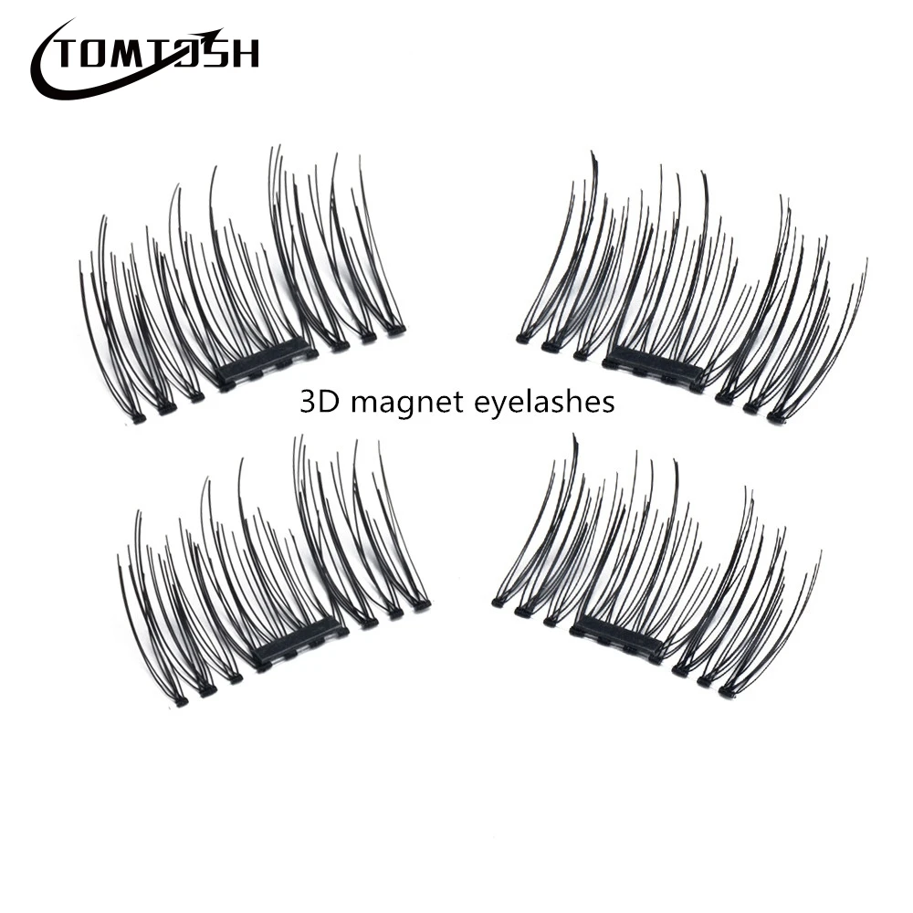 TOMTOSH 3D false eyelash eyelash free glue false eyelash hand sharpened super