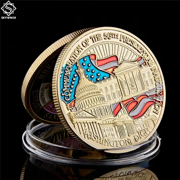 

2009 President Barack Obama Inaugural Colorized Gold Plated Challenge Art Coin Collectibles