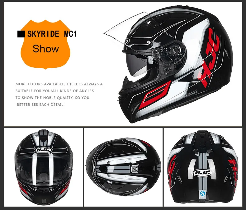 Wajah penuh sepeda motor helm untuk 