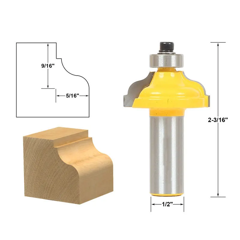 1 шт. 1/" хвостовик классическая римская флейта Ogee окантовка двойное литье фрезы деревянный ящик для шкафа двери переднее филе панели рейзер - Длина режущей кромки: Roman Ogee I