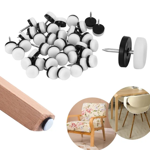 40 Pcs Furniture Glides And Sliders Nail On Magic Chair Leg 40 Pcs Furniture Glides And Sliders Nail On Magic Chair Leg Floor Protector