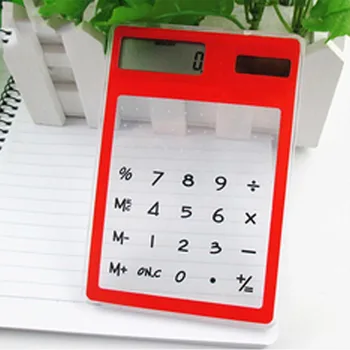 

Ultra-thin Handheld Transparent Scientific Calculator Cute Pocket Calculator Solar Calculators Scientific for School Meeting