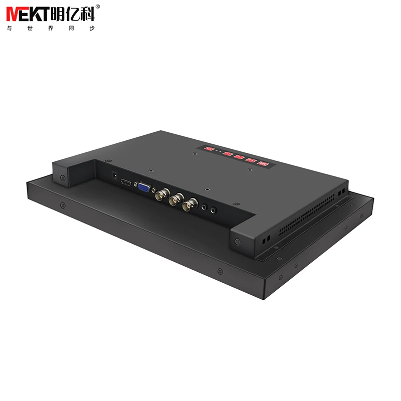 15/17/19 inch industrial LCD monitor display / embedded metal monitor with bnc input Video surveillance display