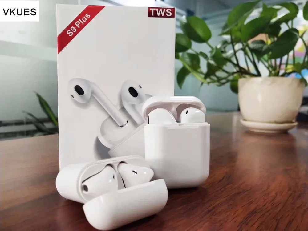 Новый S9 плюс стручки мини Bluetooth5.0 наушники TWS вкладыши Беспроводной гарнитуры Siri
