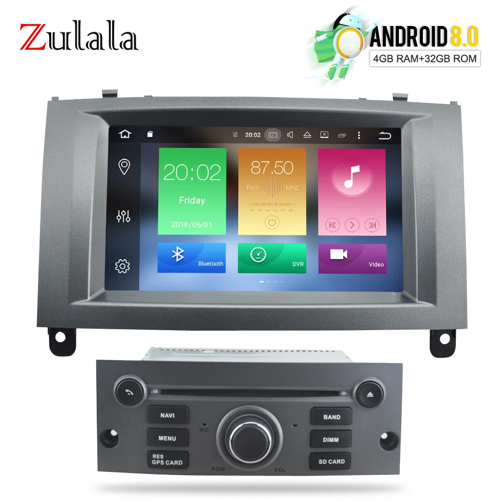 Головного устройства для peugeot 407 2004 до 2010 чистый андроид 8 0 стерео dvd-плеер gps