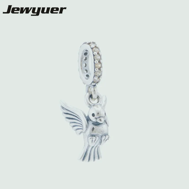 

925 sterling silver jewelry Wholesale floating charms Pigeon charm beads Fit European bracelet valentine's day gift Diy DA092
