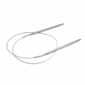 

80cm/60cm/43cm/120cm Length Knitting Tools Circular Needle Sets Stainless Steel Handle Ring Needlework For Sweater Gloves