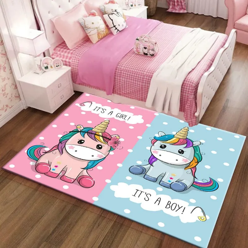 Kids Unicorn Rugs And Carpets For Baby Home Living Room Boy Kids Unicorn Rugs And Carpets For Baby