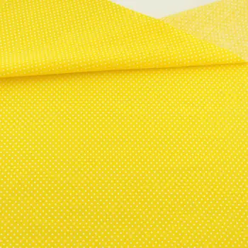 

White Dots Designs Gold Colour Doll's Clothes Crafts Patchwork Sewing 100% Cotton Fabric Teramile Fabrics Beginner's Practice CM