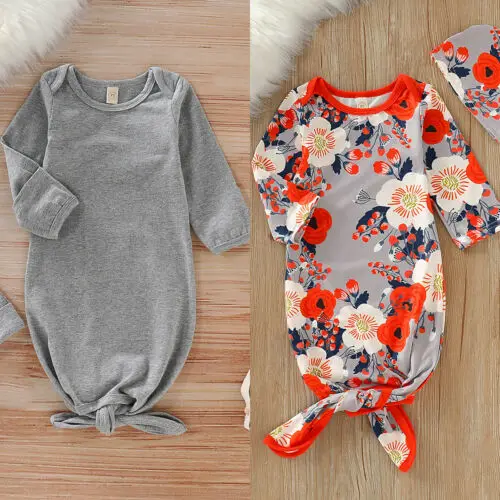 

2Pcs Newborn Cotton Sleeping Bag Infant Baby Swaddle Blanket Sleeping Swaddle Muslin Wrap+Cap Set