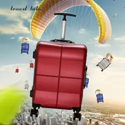 Путешествия сказка, Новый высокое качество 20/24 дюймов ABS + PC Сумки на колёсиках модные таможенный замок Spinner бренд дорожного чемодана
