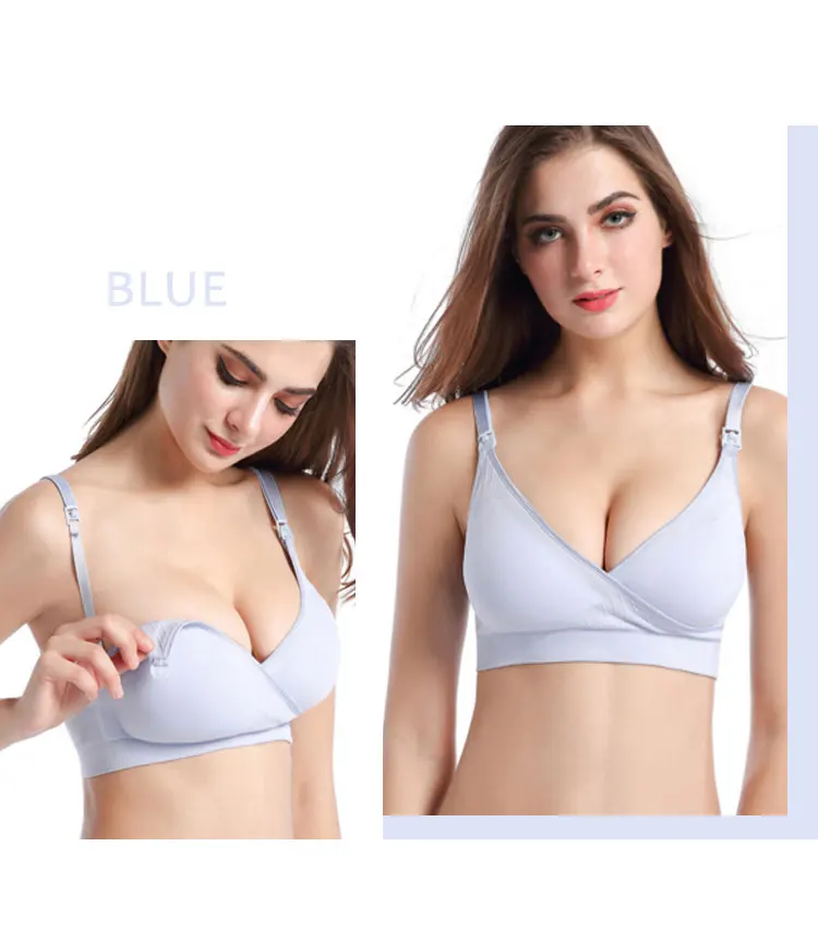 Wirefree Nursing Sleep Underwear Prevent Sagging Breastfeeding Bras Pregnancy Clothes for feeding Bra Soutien Gorge Allaitement (7)