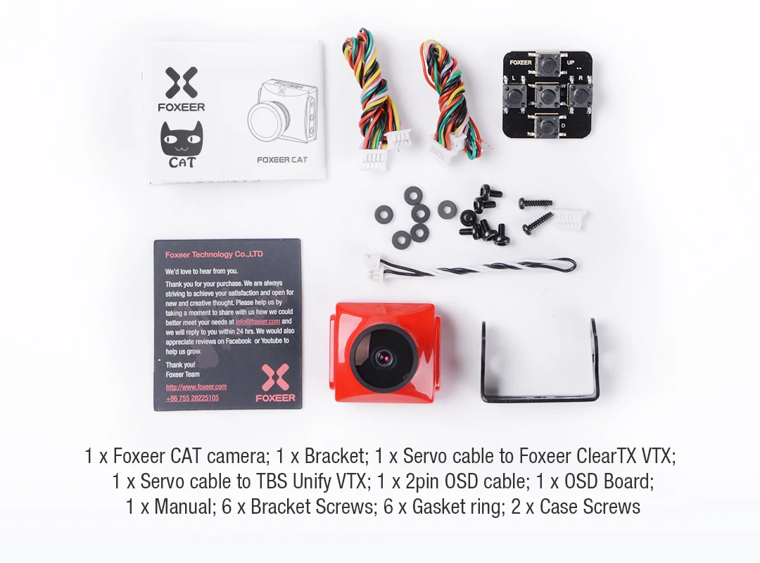 Новое поступление Foxeer Cat Super Starlight FPV камера 0.0001lux низкая Задержка/HS1224/низкая задержка, низкий уровень шума/2MP сенсор