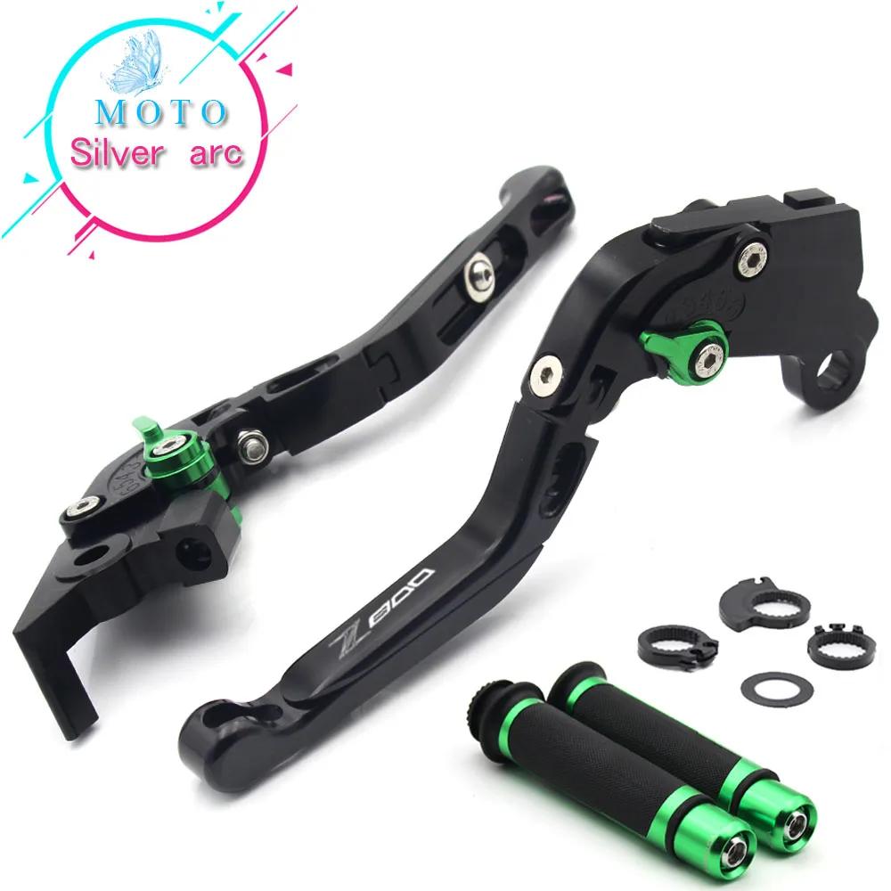

FOR KAWASAKI Z800 2013-2017 2016 2015 2014 CNC Folding Brake Clutch Levers Handlebar Hand Grips 1 Set