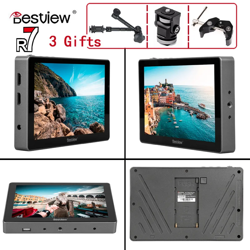 7 дюймовый 4K HDMI монитор Bestview R7 ЖК дисплей полный сенсорный экран 1920x1200 видеокамера