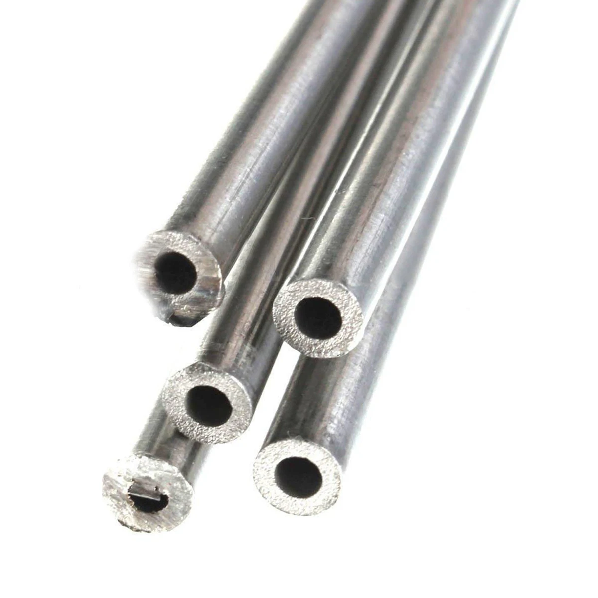 2pcs New Silver 304 Stainless Steel Capillary Tube 4mm OD 3mm ID 250mm Length