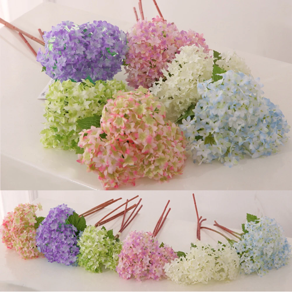 2016 high end simulation flower hydrangea mini seashells ...
