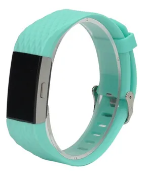 

DHL free . 50pcs/lot 3D Silicone Sports Wrist Bands Strap Watchbands for Fitbit Charge 2 Bracelet Wristband