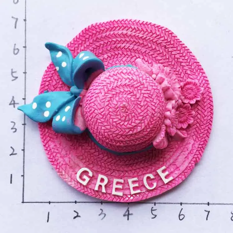Греческая греческая креативная туристическая Кепка, магнитная наклейка, холодильник, наклейка, туристический сувенир, трехмерная Ремесленная Декорация