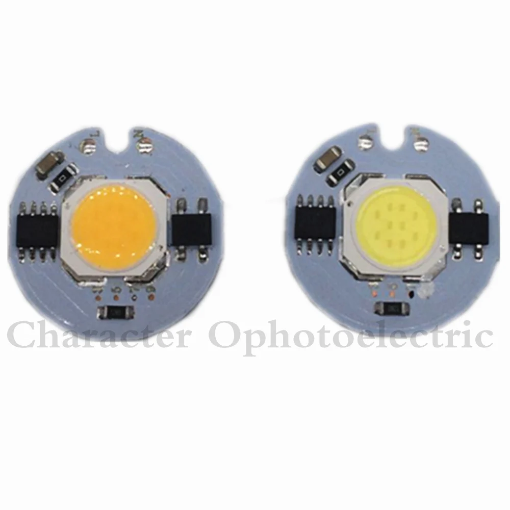 10PCS COB LED Lamp Chip 3W 5W 7W 9W LED COB Bulb Lamp 220V IP65 Smart