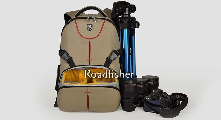 Roadfisher профессиональный открытый фотография DSLR Цифровые зеркальные Камера Рюкзак Путешествия Рюкзак Сумка Вставить чехол для Canon Nikon sony