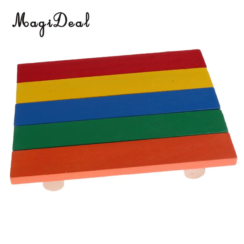  Small Pet Wooden Cage Platform Shelf Stand Board for Puppy Pet Hamster Squirrel Mice Rat Guinea Pigs