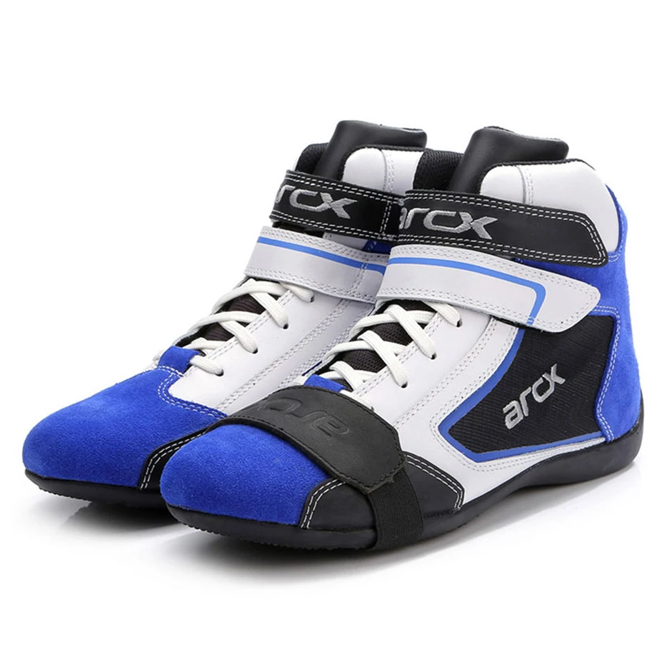 ARCX/Мужские ботинки в байкерском стиле из натуральной коровьей кожи; дышащие ботинки для скутера и скутера; мотоциклетные ботинки; Байкерская обувь