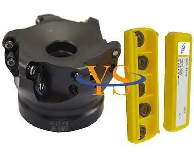 

New EMR 6R 80-27-6T ball nose indexable end mill cutter and 10pcs RPMT1204 carbide insert CNC milling