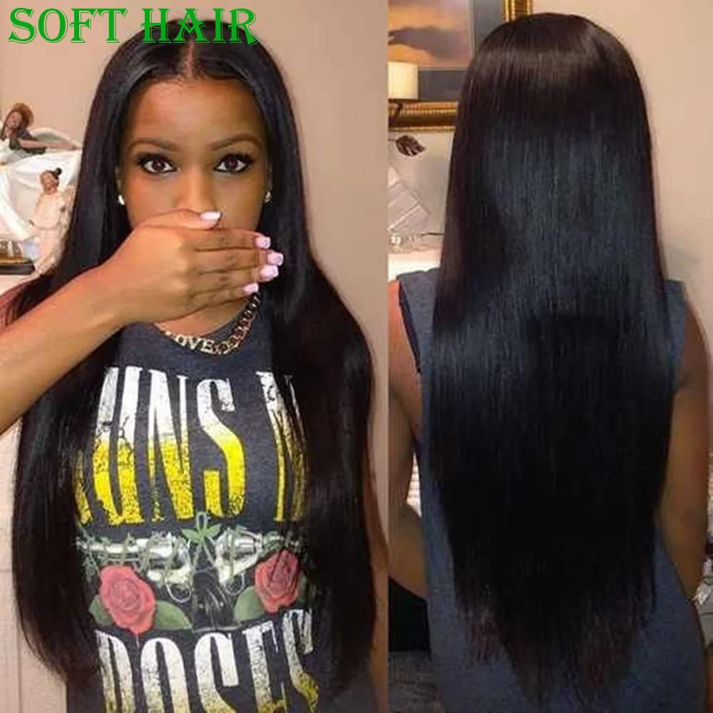 Unprocessed Indian Virgin Hair 4pcs Lot Shipping Free Natural Black Color Straight 8inch to 34inch |