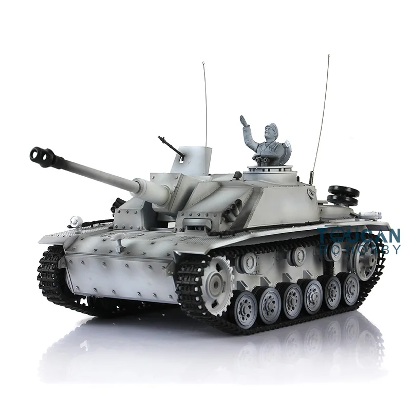 1/16 весы Heng длинная пластиковая версия Зимний снег Немецкий Stug III RTR RC Танк 3868 TH00049 |