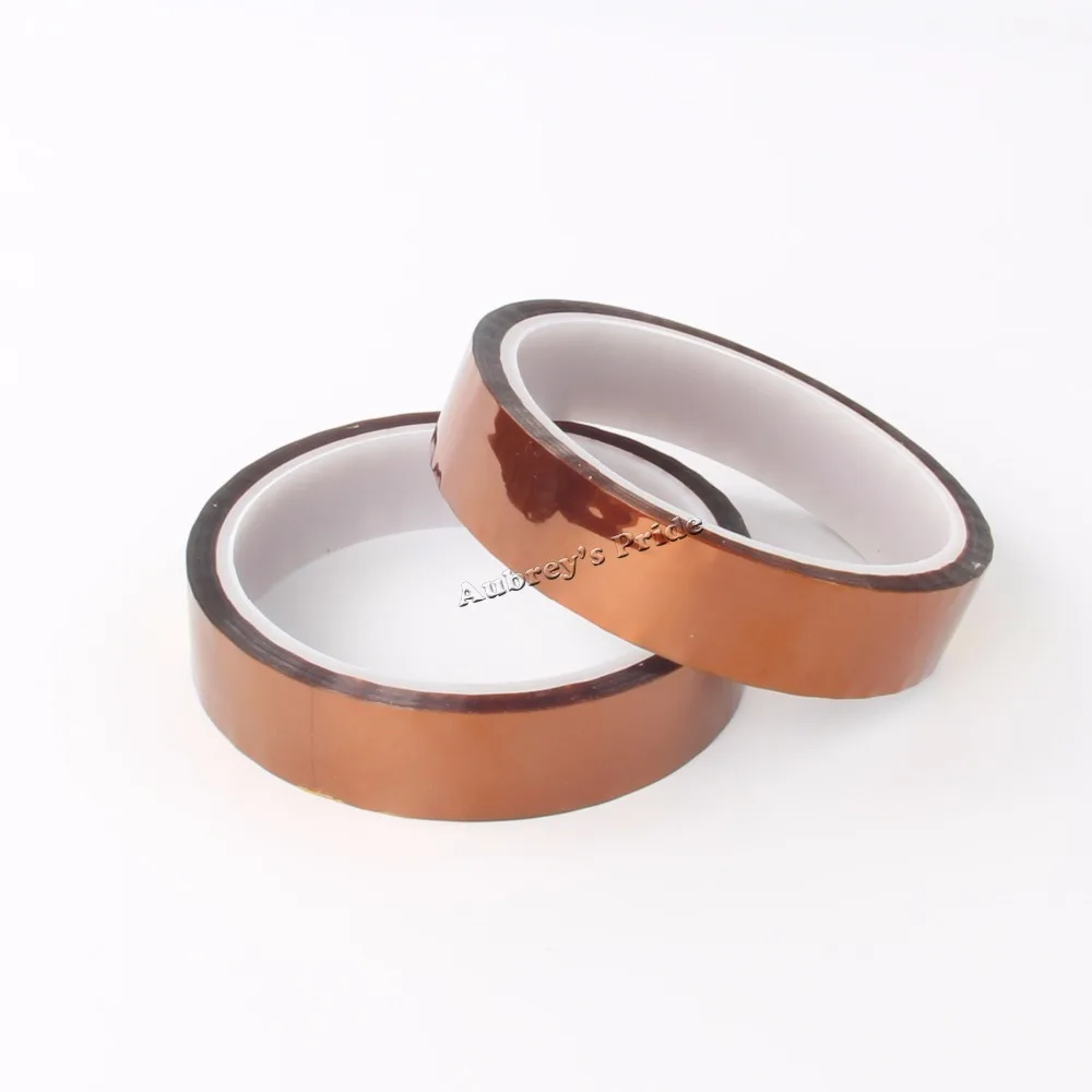 

Free Shipping 2Pcs 20mmx30m Heat Resistant High Temperature Polyimide Adhesive Tape Tawny 3D Sublimation Printer Sublimation Mug
