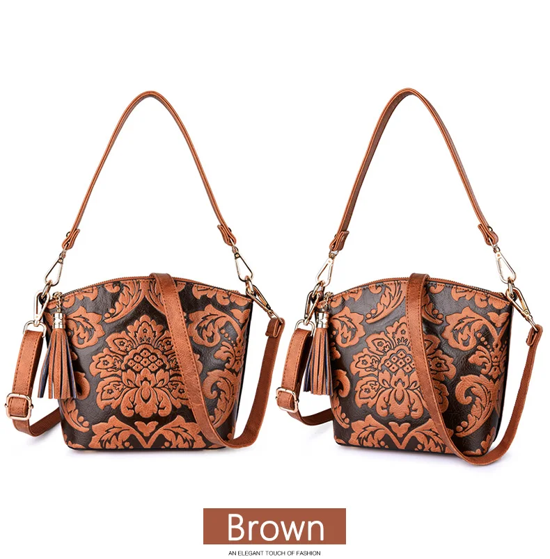 Высококачественная кожаная женская сумка с 3D принтом, Весенняя Новая модная женская сумка через плечо, дизайнерские сумки, женские
