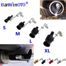 Mobil Turbo Peluit Muffler Pipa Knalpot Auto Blow-Off Valve Simulator Universal untuk Semua Mobil Mobil Styling Tunning S /M/L/XL(China)