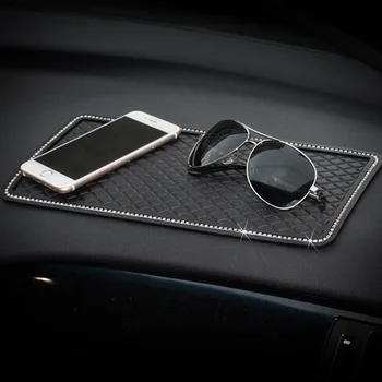 

30*15cm Anti Slip Mat Crystal Rhinestone Automobile Silicone Non-Slip Mat Pad Car Sticky for GPS Phone Car Interior Accessories