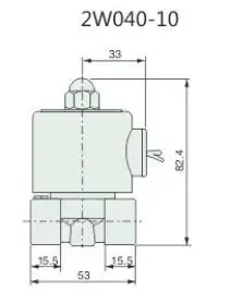 Бесплатная доставка 5 шт. 3/8 "24 В DC Электрический Электромагнитный Клапан epdm вода газ Дизель 2W040-10