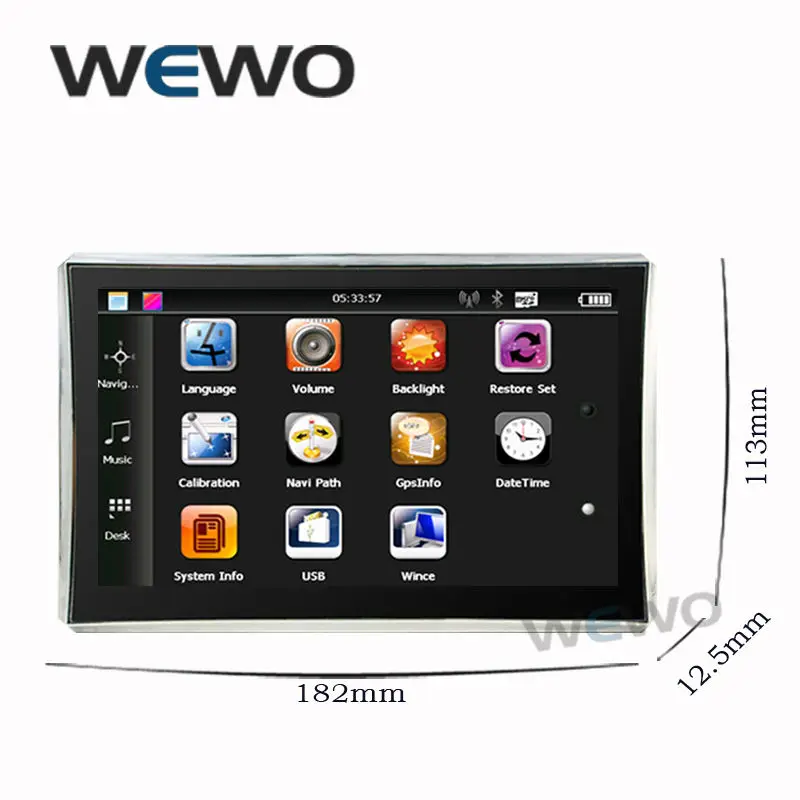 Новый дюймов 7 gps навигации FM 4 ГБ/м 128 М DDR/800 мГц карта бесплатное обновление