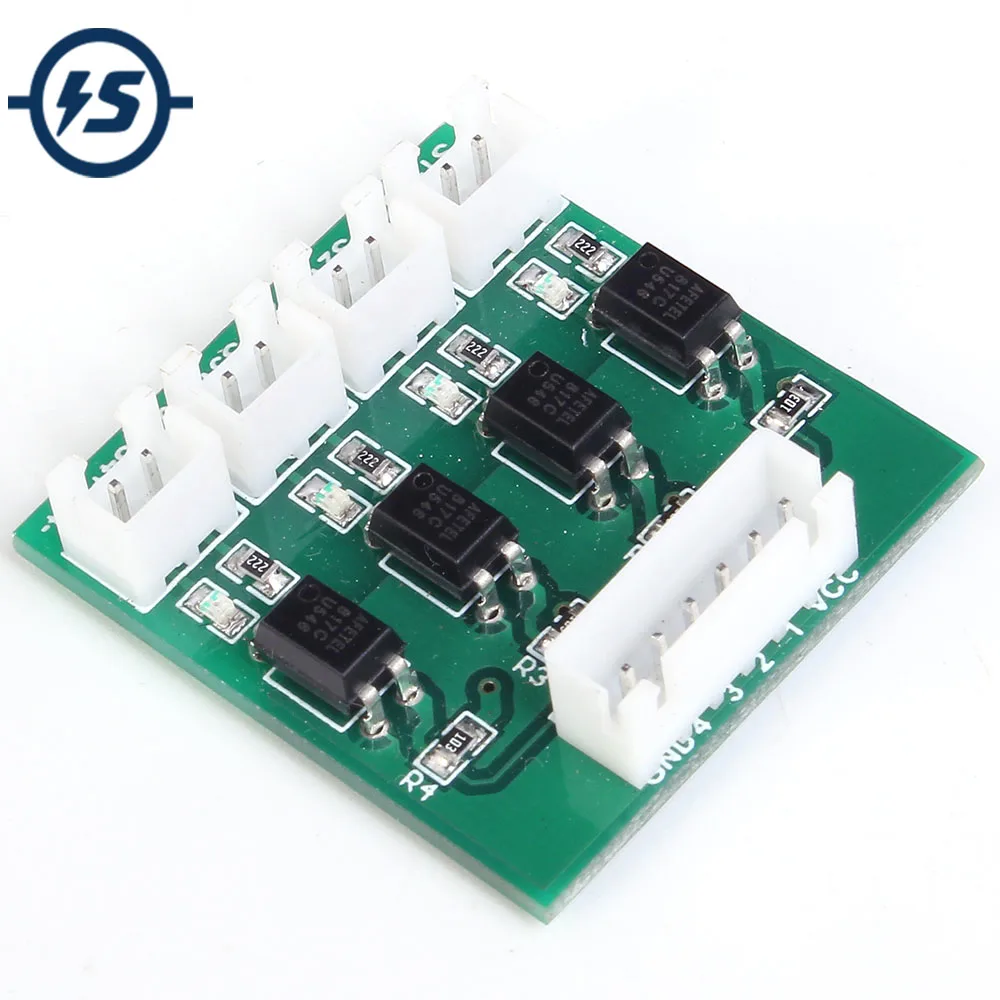 

4 Channel Optocoupler Isolation Module H/L Level Converter Module MCU IO Isolated High Low Level Conversion Board