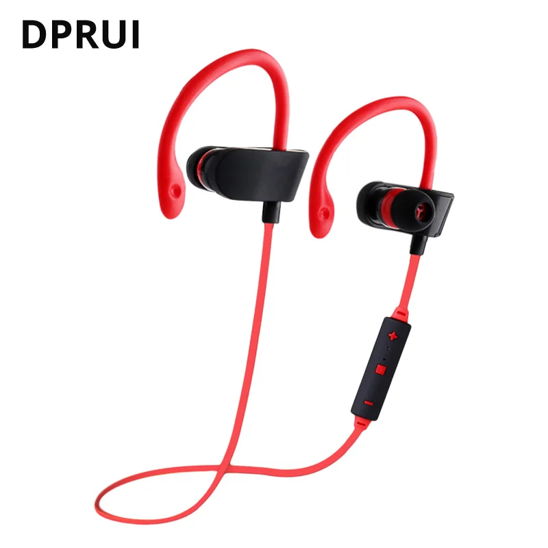 DPRUI Беспроводной наушники Bluetooth спортивные стерео бас вкладыши с шейным